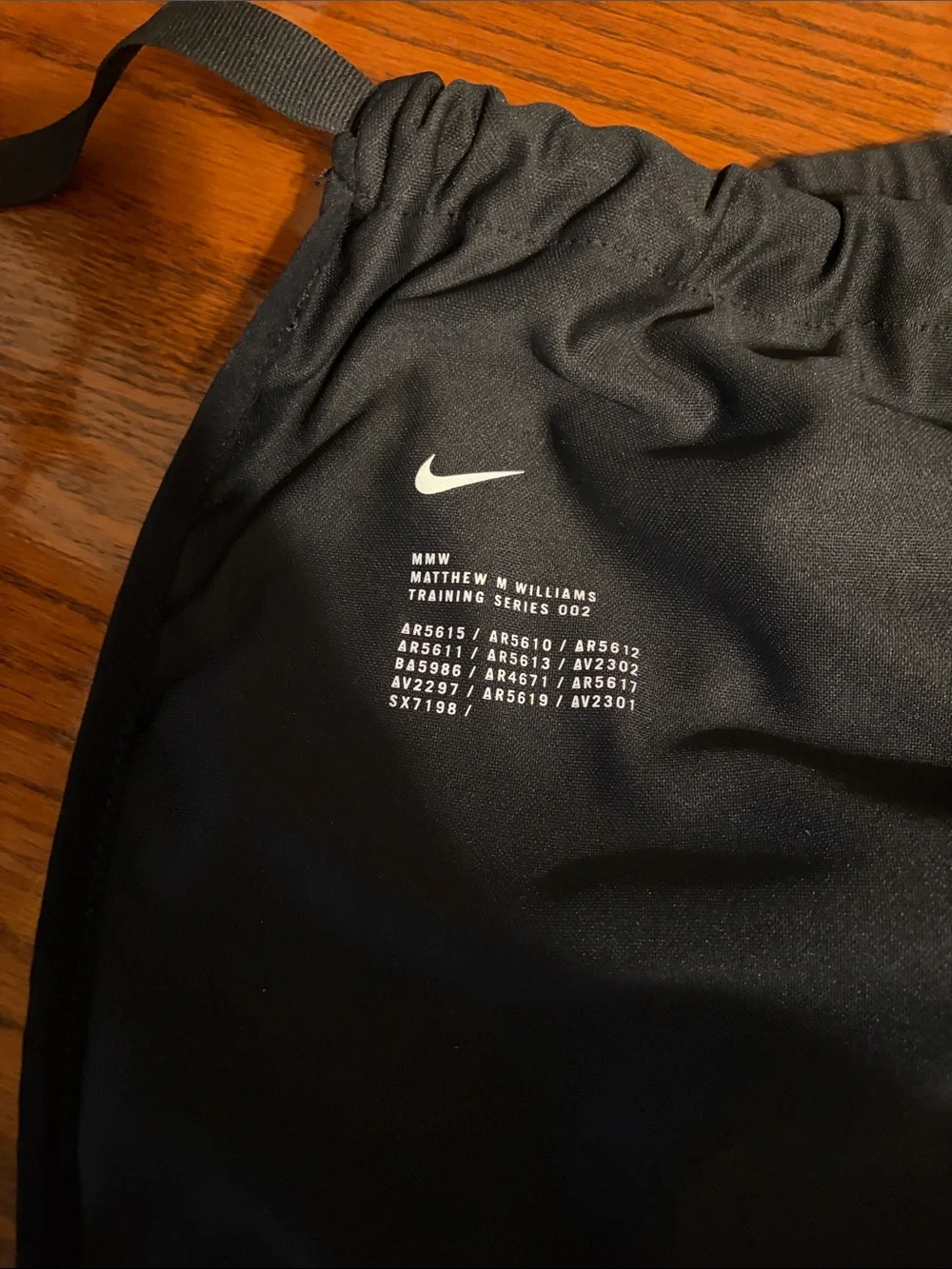 Nike Black MMV Drawstring Backpack with White Swoosh